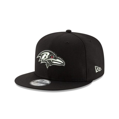 Black Baltimore Ravens Hat - New Era NFL 9FIFTY Snapback Caps USA3798452